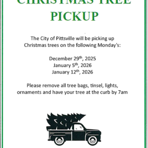 Christmas Tree Pick Up Schedule
